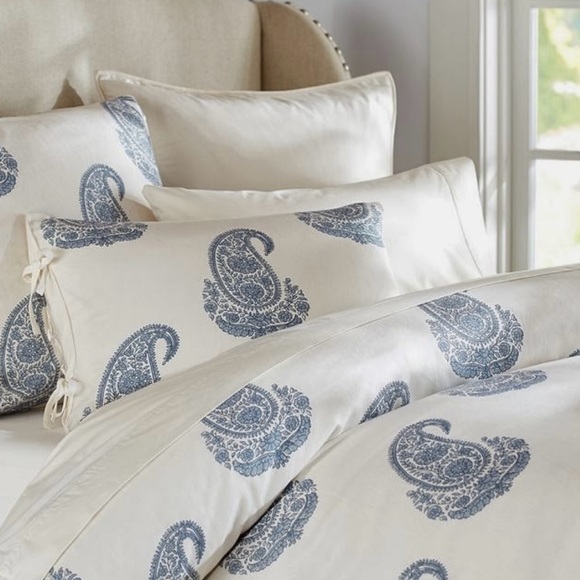 Pottery Barn Rayna Linen Cotton Blend Duvet Cover - Picture 2 of 6